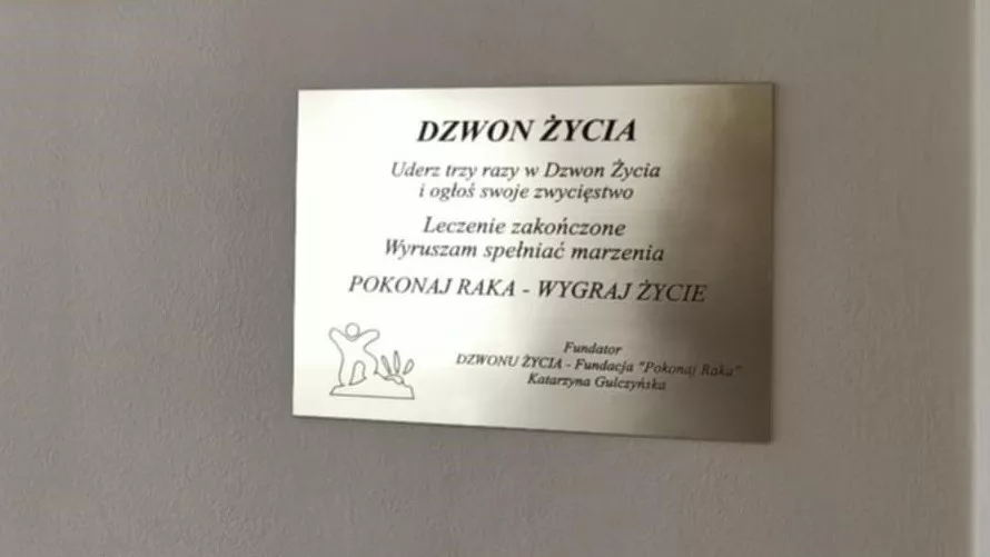 Tabliczka opisująca Dzwon życia