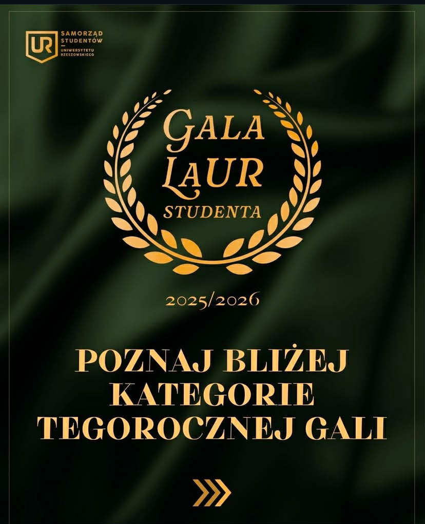 Gala Laur studenta Plebiscyt na Uniwersytecie Rzeszowskim Głosowanie 2025/2026
