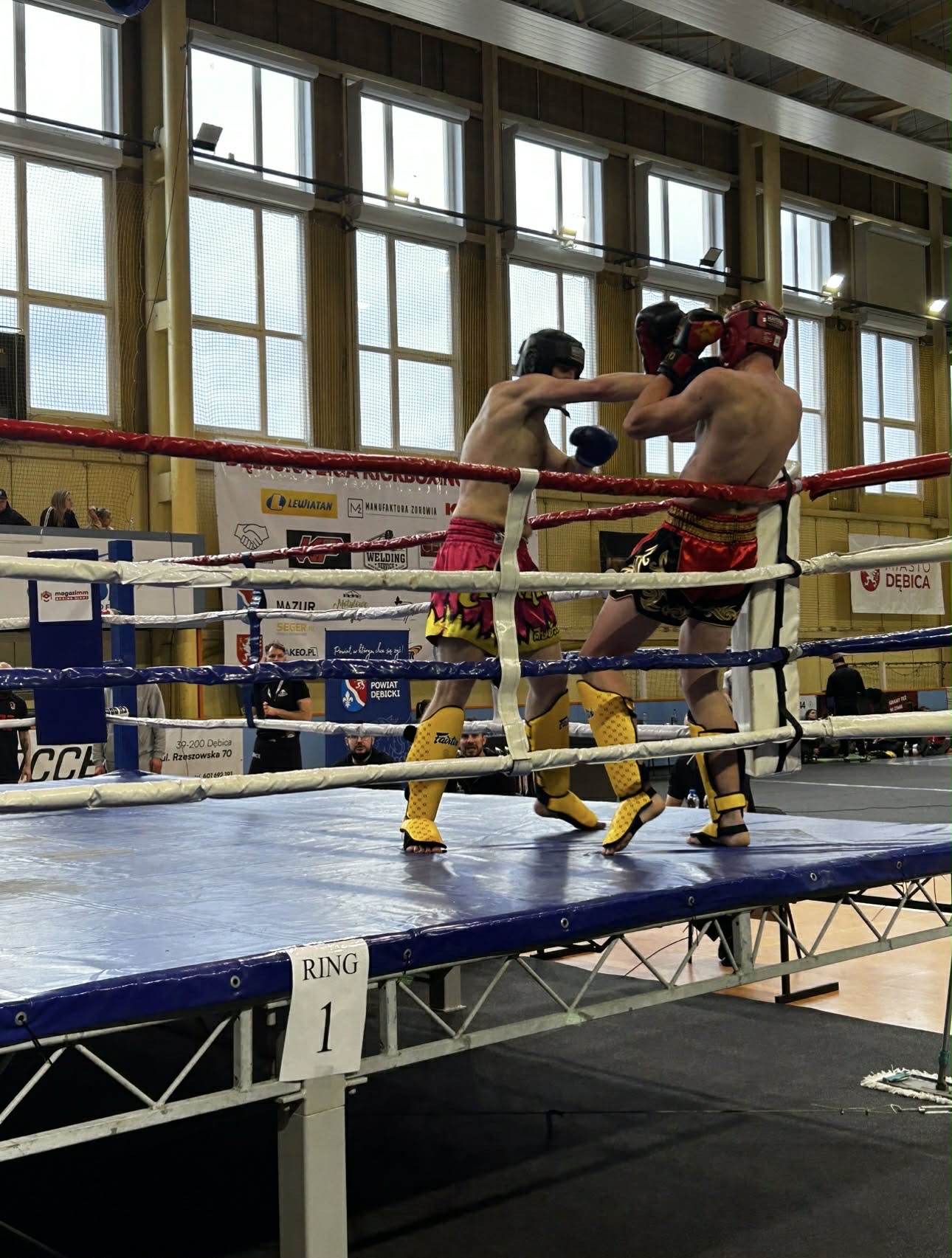 Eryk Szarzyński podczas pojedynku.