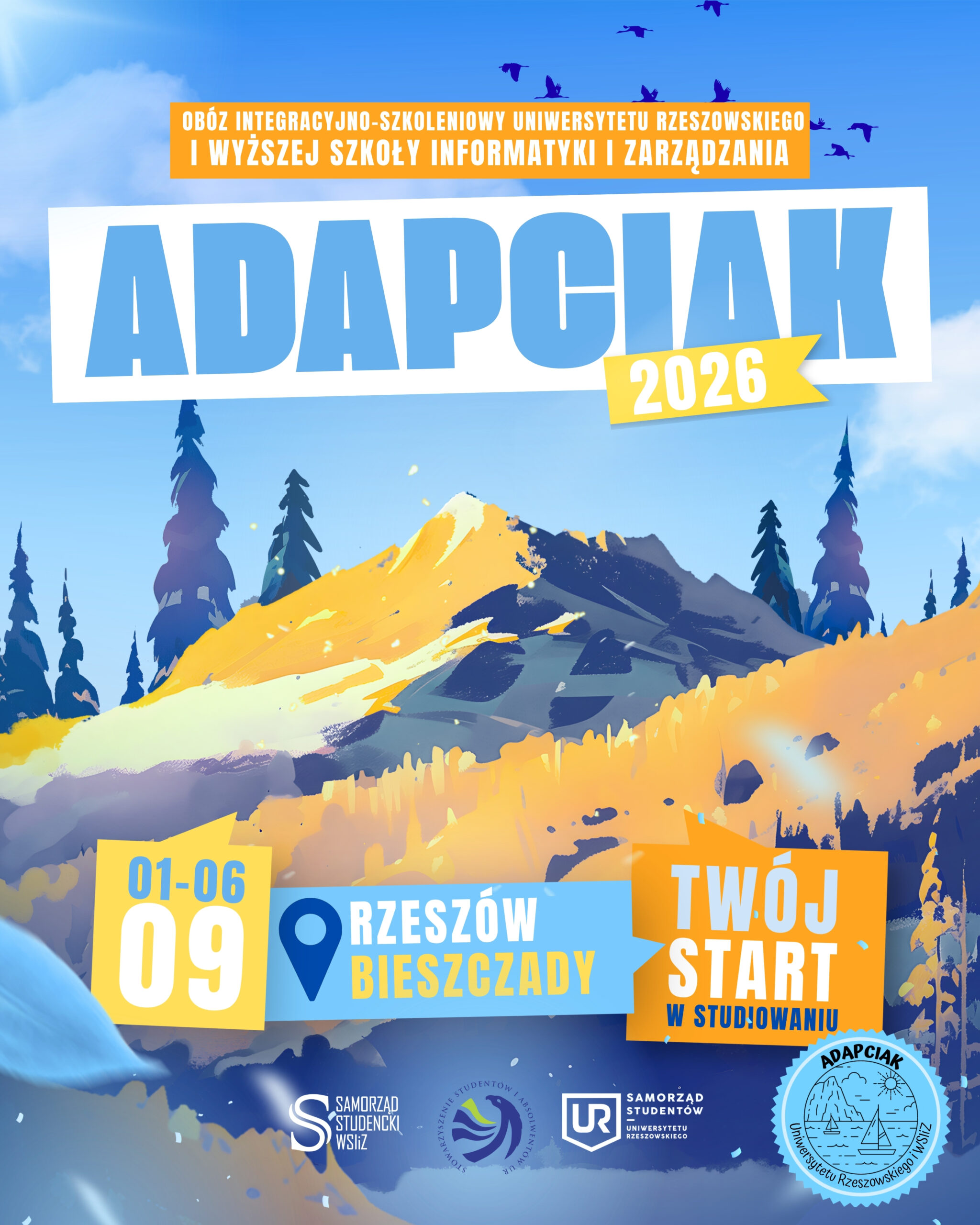 Plakat reklamujący wydarzenie.